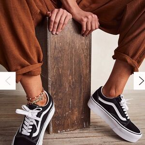 Vans Black and White Sneakers